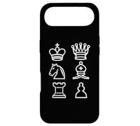 Custodia per iPhone Air Pezzi Degli Scacchi Neri Icone Simboli Sport Mentale