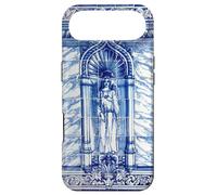 Custodia per iPhone Air Piastrella portoghese blu e bianca - Azulejo - Maria Maddalena