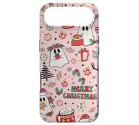 Custodia per iPhone Air Pink Christmas Spooky Ghost Merry Christmas Retro Pastel