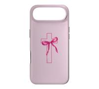Custodia per iPhone Air Pink Ribbon Cross Breast Cancer Awareness Christian