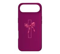 Custodia per iPhone Air Pink Ribbon Cross Breast Cancer Awareness Christian