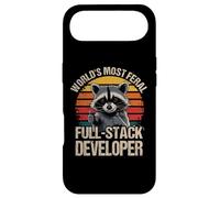 Custodia per iPhone Air Più Feral Full Stack Developer Divertente Raccoon Coder Dev Uomini