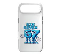 Custodia per iPhone Air Pixel Six Seven Numbers Stile di gioco retrò