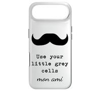 Custodia per iPhone Air POIROT USE YOUR LITTLE GREY CELLS cellule grigie baffi