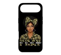 Custodia per iPhone Air Pray For It On It Over It Through It Through It Black Women Prayer Camo