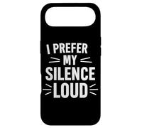 Custodia per iPhone Air Preferisco il mio silenzio forte citazione divertente