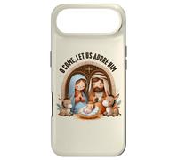 Custodia per iPhone Air Presepe O Come, Let Us Adore Him Boho Christmas