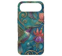Custodia per iPhone Air Pretty Hummingbird Bird Floral Ornate Art