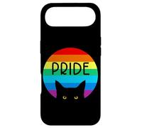 Custodia per iPhone Air Pride Rainbow Cat LGBTQ Rainbow Black Cat Graphic