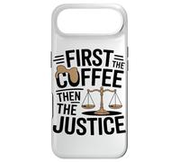 Custodia per iPhone Air Prima Il Caffè L'umorismo Legale Della Giustizia