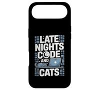 Custodia per iPhone Air Programmatore Late Nights Code And Cats Amante dei gatti