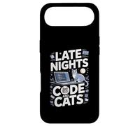 Custodia per iPhone Air Programmatore Late Nights Code And Cats Amante dei gatti