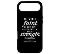 Custodia per iPhone Air Proverbi 24:10 La tua forza è piccola Bibbia Versetto Fede Prega