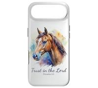 Custodia per iPhone Air Proverbs 3:5 Trust in the LORD - Women Girls Horse (White)