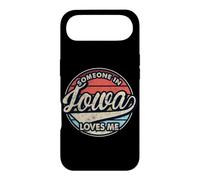 Custodia per iPhone Air Qualcuno in Iowa mi ama U.S. State Cool Retro