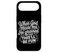 Custodia per iPhone Air Quando Dio mi ha fatto, ha grinato e ha detto che sarà divertente