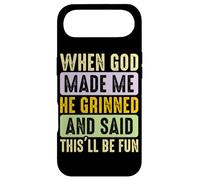 Custodia per iPhone Air Quando Dio mi ha fatto, si è divertito e ha detto divertente