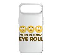 Custodia per iPhone Air Questo è come Eye Roll Funny Cartoon Eye Rolling Emoticon