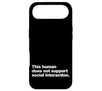 Custodia per iPhone Air Questo umano non supporta l'interazione sociale.