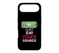 Custodia per iPhone Air Quiet Is My Power Source Remote Workers, amanti dei libri