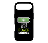 Custodia per iPhone Air Quiet Is My Power Source Remote Workers, amanti dei libri