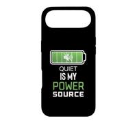 Custodia per iPhone Air Quiet Is My Power Source Remote Workers, amanti dei libri