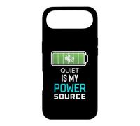 Custodia per iPhone Air Quiet Is My Power Source Remote Workers, amanti dei libri