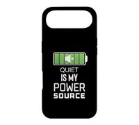 Custodia per iPhone Air Quiet Is My Power Source Remote Workers, amanti dei libri