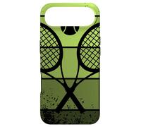 Custodia per iPhone Air Racchetta da tennis con campo da tennis vintage retrò