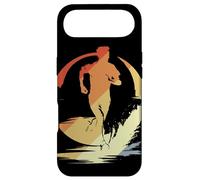 Custodia per iPhone Air Ragazzo che corre schizzo Vintage Look Maratona