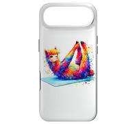 Custodia per iPhone Air Rainbow Alpaca Yoga Llama Meditation Pose