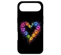 Custodia per iPhone Air Rainbow Paw Heart Colorful Dog & Cat Lover Pet Art