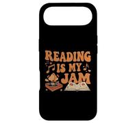 Custodia per iPhone Air Reading Is My Jam Book Lover Groovy Music Notes Retro