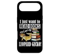 Custodia per iPhone Air Reading Reptile Read Books Pet Leopard Gecko Lover
