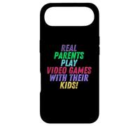 Custodia per iPhone Air Real Parents Play Video Games With Their Kids Gamer Mom Dad