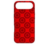 Custodia per iPhone Air Red Repeated Octagons Lines Squares Geometric Clean Pattern