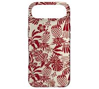 Custodia per iPhone Air Red Tropical Pineapple Palm Leaf Aloha Summer Pattern