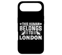 Custodia per iPhone Air Regalo personalizzato con nome del cane Londra This Human Belongs To a
