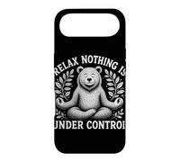 Custodia per iPhone Air Relax Niente è sotto controllo Orso Yoga Meditazione Sarcasmo