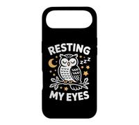 Custodia per iPhone Air Resting My Eyes Owl Sonno Riposo Sleepy