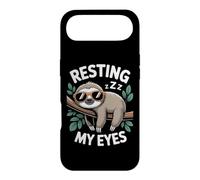Custodia per iPhone Air Resting My Eyes Sloth Sonno Riposo Sleepy