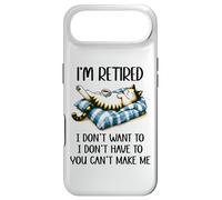 Custodia per iPhone Air Retirement Cat Coffee Not My Problem Im Retired Dont Have To