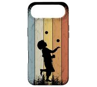 Custodia per iPhone Air Retro anni Ottanta circo Stile giocoliere giocoliere Silhouette