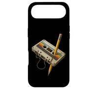 Custodia per iPhone Air Retro Cassette e Matita Divertente 80s 90s Mixtape Nostalgia