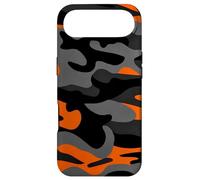 Custodia per iPhone Air Retro Hunter Safety Orange Camo Vintage Nero Camouflage