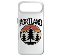 Custodia per iPhone Air Retro Portland Sunset Mountain Design Vintage Oregon Forest
