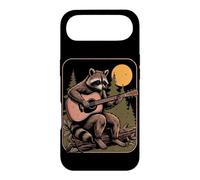 Custodia per iPhone Air Retro Raccoon che suona la chitarra acustica