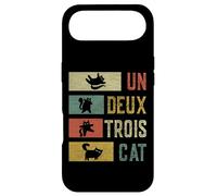 Custodia per iPhone Air Retro Un Deux Trois Gatto Divertente Gatto Vintage Amante Gattino