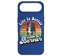 Custodia per iPhone Air Retro Vintage Life Is Better Bernese Mountain Dog Lover