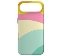 Custodia per iPhone Air Retro Waves Swirls Pastel Rainbow Wavy Stripes 70s Aesthetic